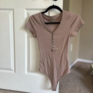 Short Sleeve Henley Bodysuit